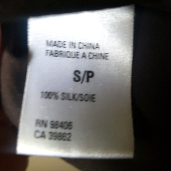 🌱 Theory Vintage Sweetheart Peasant Halter Top 100% Silk Brown Sz Small - Picture 7 of 8